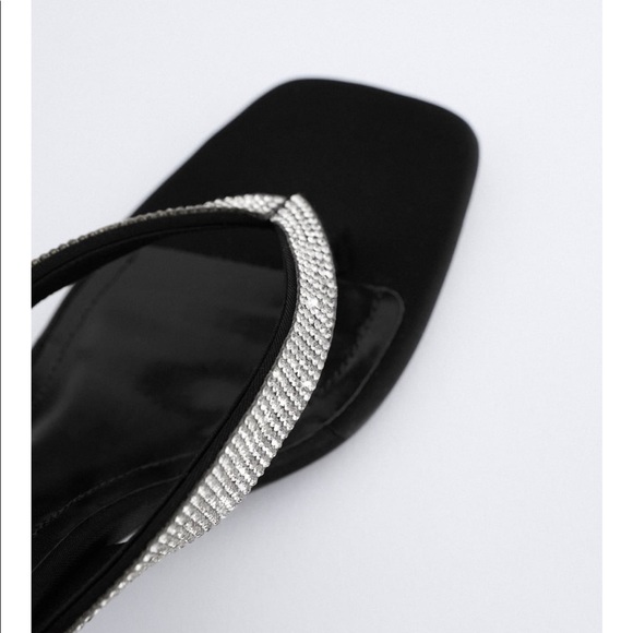 Zara sparkly sandals bloggers favorite - Picture 3 of 10